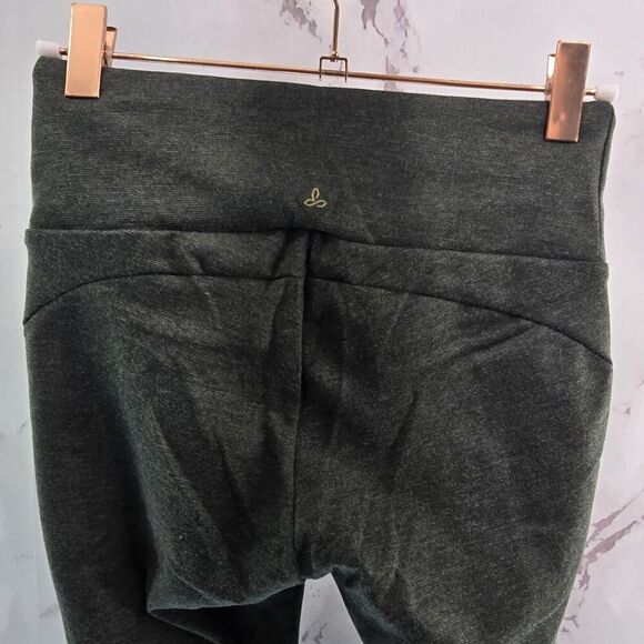 Prana Leggings Womens XS Green Moto Mid Rise Crop Short Length 7/8 - Picture 6 of 11